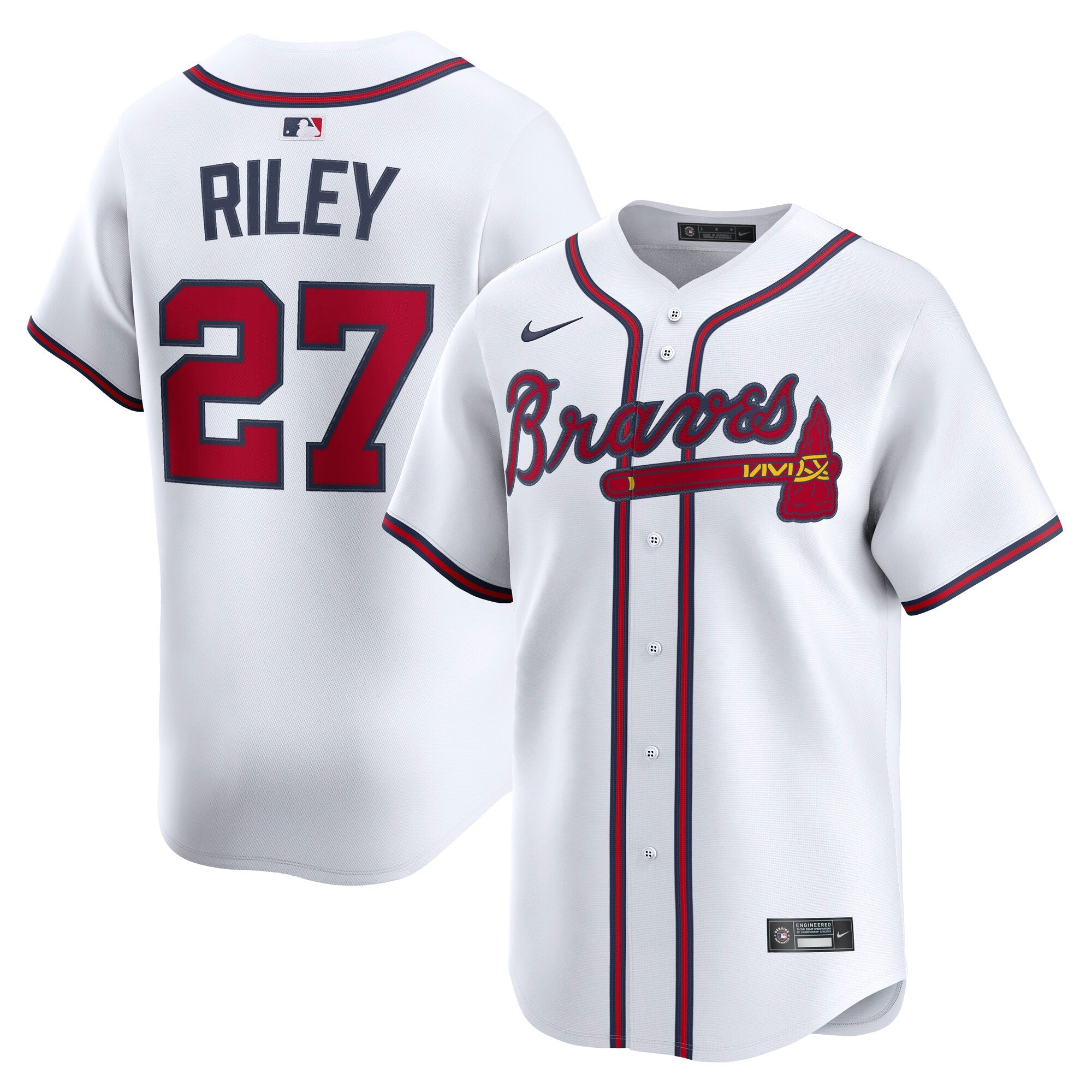 Austin Riley Atlanta Braves Nike Alternate Limited Player Jersey - Red/White