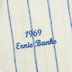 Ernie Banks Chicago Cubs Cooperstown Collection 1969 Authentic Jersey - Cream