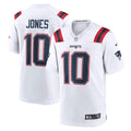 Mac Jones New England Patriots Nike Player Game Jersey - White/Navy/Red