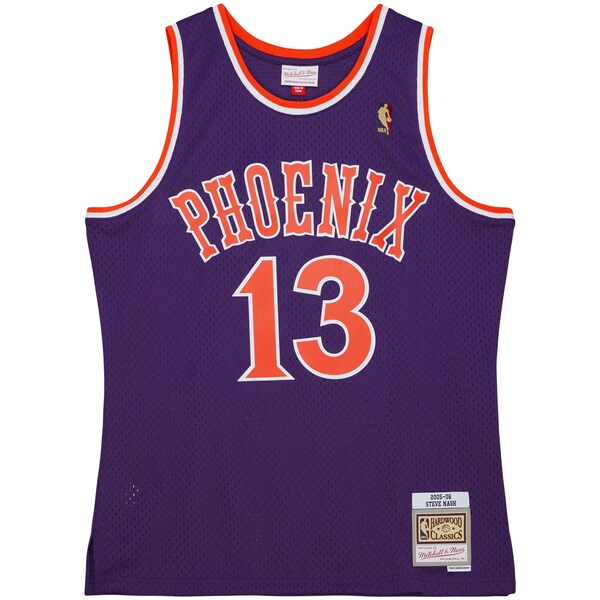 Steve Nash Phoenix Suns 2001/02 Hardwood Classics Swingman Jersey - Purple/White