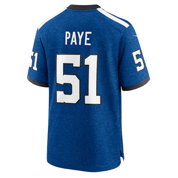 Kwity Paye Indianapolis Colts Nike Indiana Nights Alternate Game Jersey - Royal/Royal