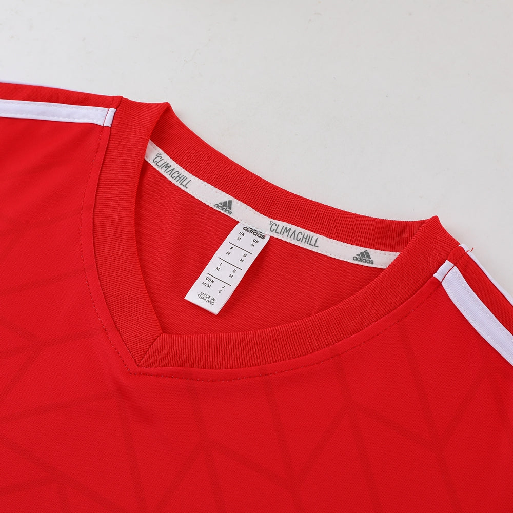 Adidas Short Sleeve Training Jersey Set - AD05- Red/Black