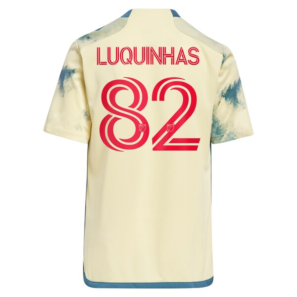 Luquinhas New York Red Bulls adidas Youth 2024 Daniel Patrick Kit Replica Jersey - Yellow