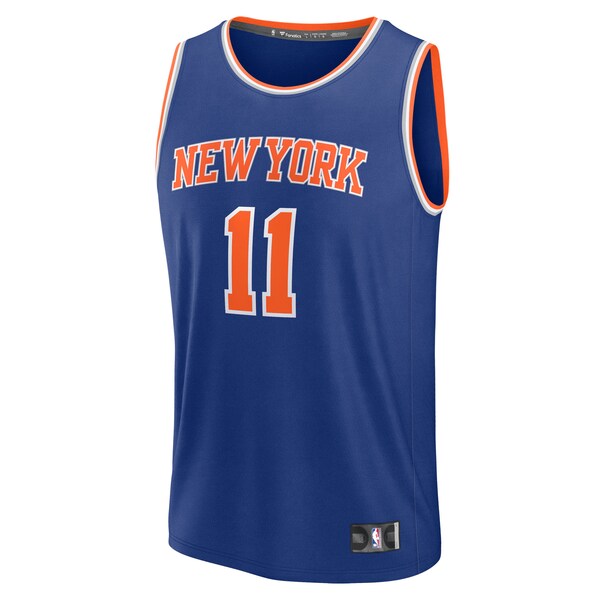 Jalen Brunson New York Knicks  Fast Break Replica Player Jersey - Icon Edition - Blue