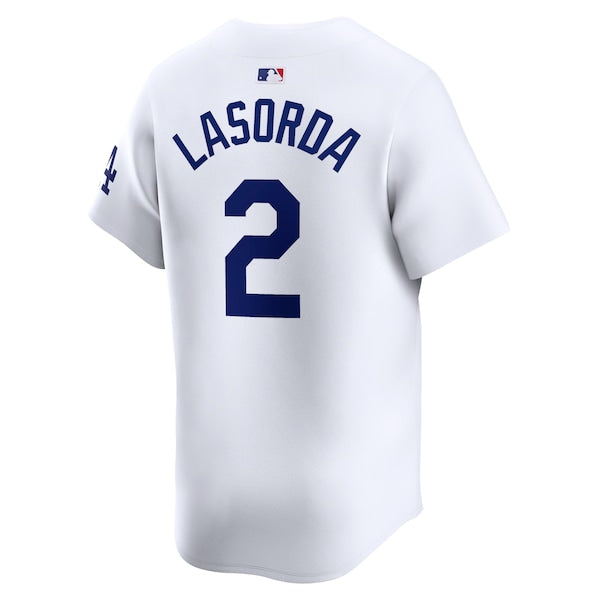 Tommy Lasorda Los Angeles Dodgers Nike Home Limited Player Jersey - White