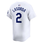 Tommy Lasorda Los Angeles Dodgers Nike Home Limited Player Jersey - White