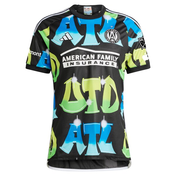 Atlanta Supporters Atlanta United FC adidas 2024 The 404 Authentic Player Jersey - Black