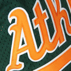 Rickey Henderson Oakland Athletics 1998 Cooperstown Mesh Batting Practice Jersey - Green