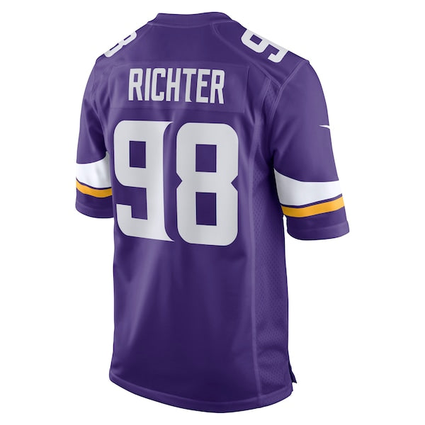 Bo Richter Minnesota Vikings Nike Team Game Jersey -  Purple