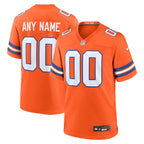 Denver Broncos Nike Youth 2nd Alternate Custom Replica Jersey - Orange