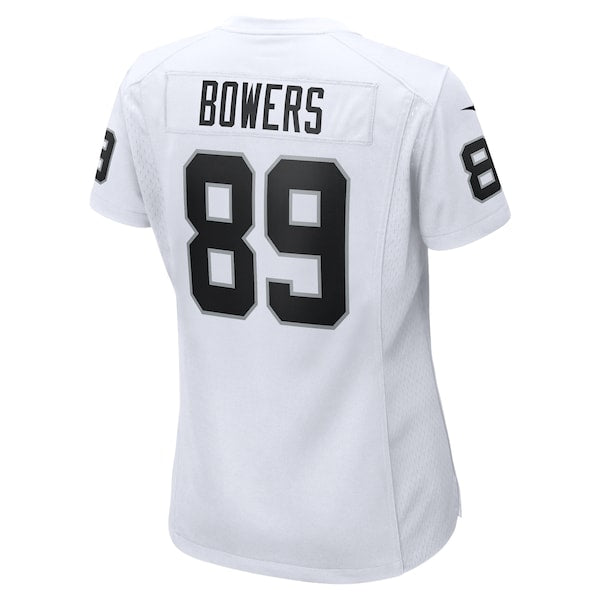 Brock Bowers Las Vegas Raiders Nike Women's Game Jersey -  White/Black