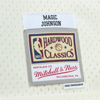 Magic Johnson Los Angeles Lakers Chainstitch Swingman Jersey - Cream
