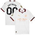 Manchester City Puma 2023/24 Away Custom Authentic Jersey - White