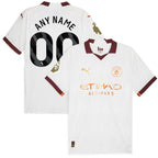 Manchester City Puma 2023/24 Away Custom Authentic Jersey - White