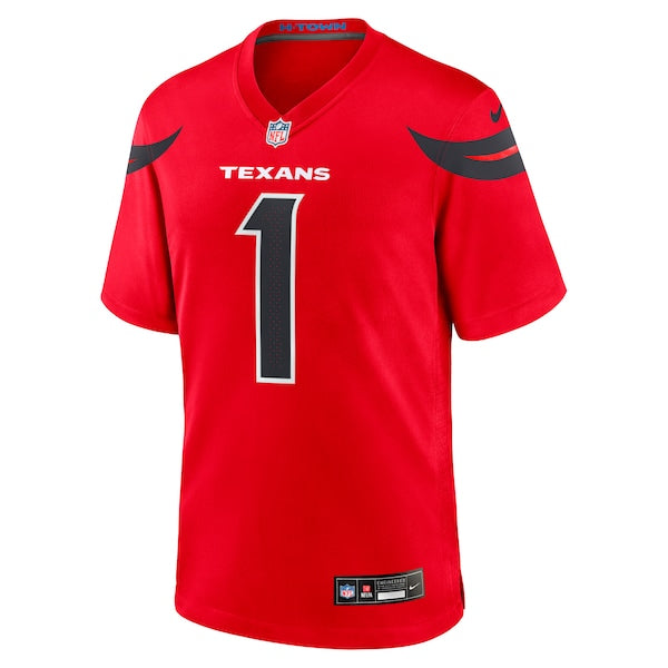 Stefon Diggs Houston Texans Nike Alternate Game Jersey -  Red/Navy