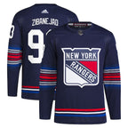 Mika Zibanejad New York Rangers adidas Alternate Authentic Primegreen Player Jersey - Navy