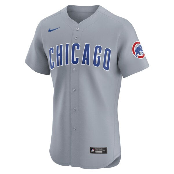 Chicago Cubs Nike Road 2024 Jackie Robinson Day Elite Jersey - Gray