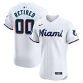 Miami Marlins Nike Home Elite Pick-A-Player Retired Roster Patch Jersey - White