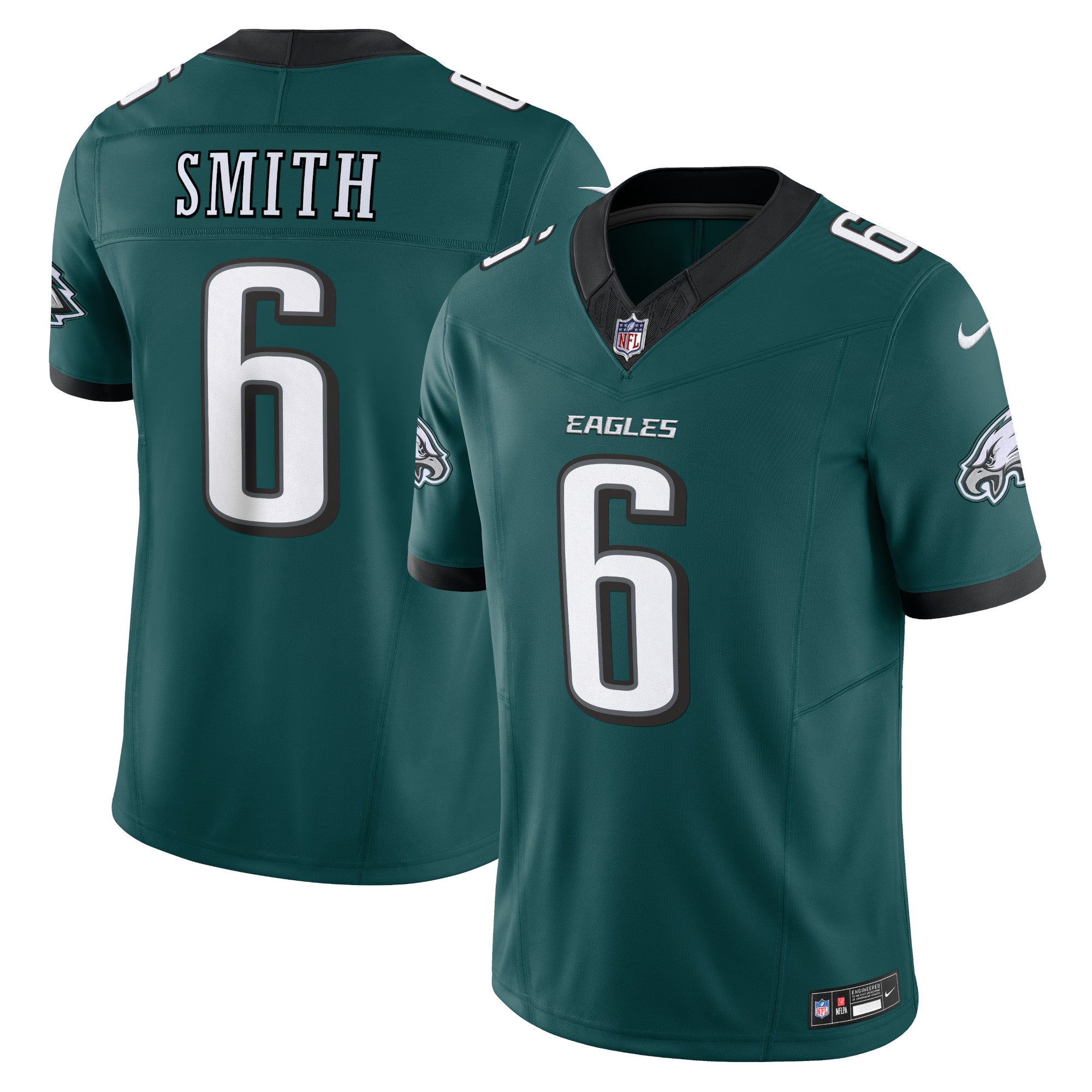 DeVonta Smith Philadelphia Eagles Nike Vapor F.U.S.E. Limited Jersey - White/Black/Green