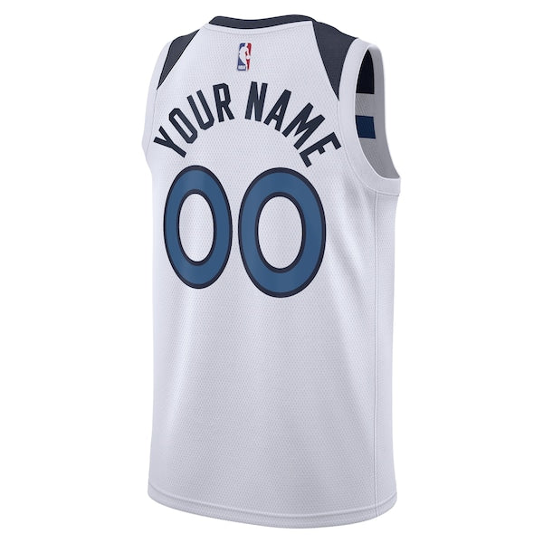 Minnesota Timberwolves Nike Unisex Swingman Custom Jersey White - Association Edition