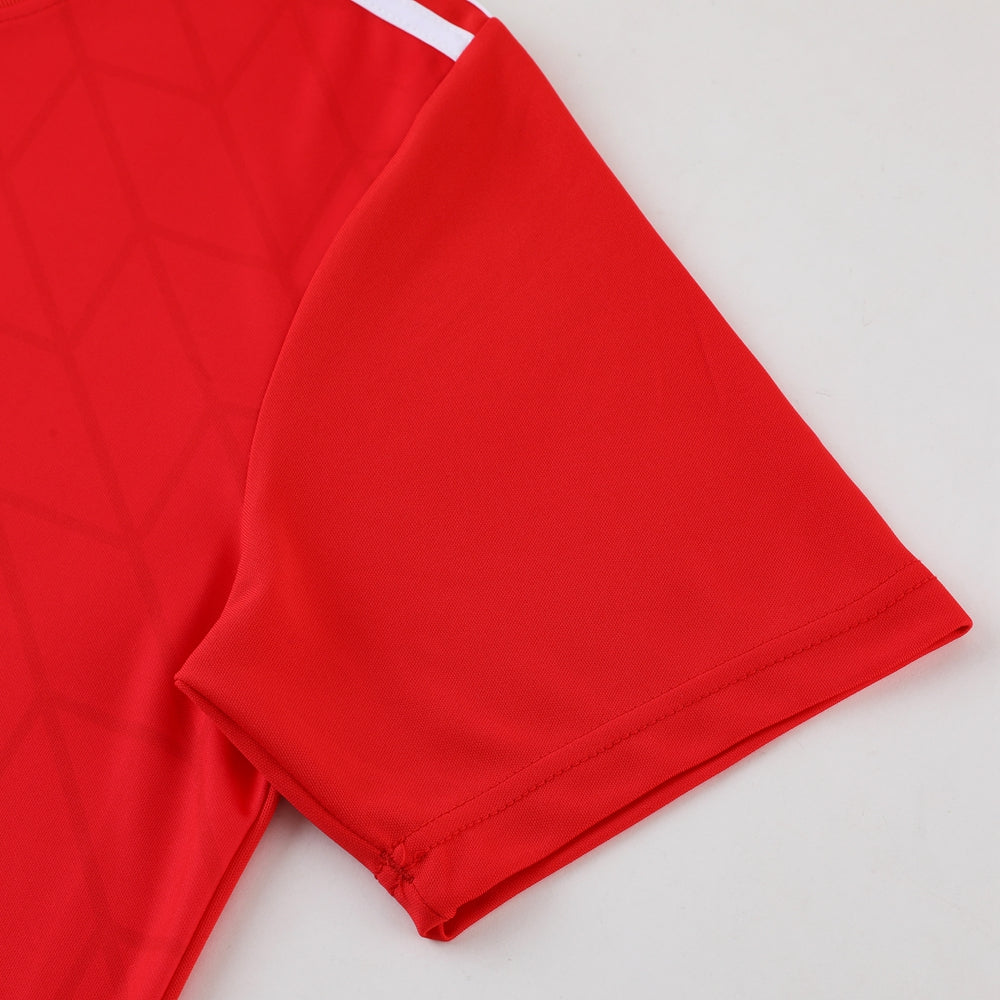 Adidas Short Sleeve Training Jersey Set - AD05- Red/Black