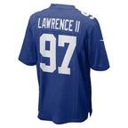 Dexter Lawrence II New York Giants Nike Team Game Player Jersey - Royal/White