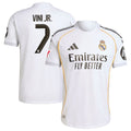 Vini Jr. Los Merengues adidas 2025/26 Home Authentic Jersey - White/Blue