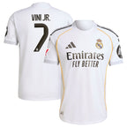 Vini Jr. Los Merengues adidas 2025/26 Home Authentic Jersey - White/Blue