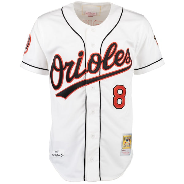 Cal Ripken Baltimore Orioles Home Authentic Jersey - White
