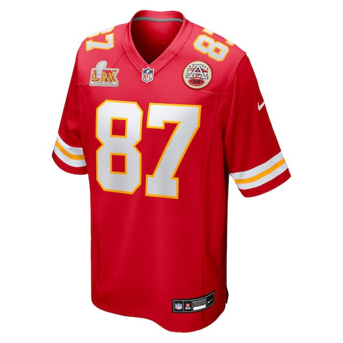 Travis Kelce Kansas City Chiefs Nike Super Bowl LIX Game Jersey - Red/White
