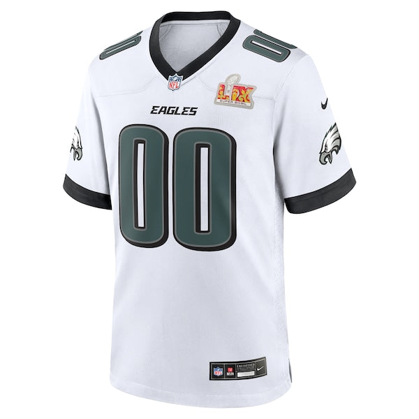 Philadelphia Eagles Nike Super Bowl LIX Custom Game Jersey - White
