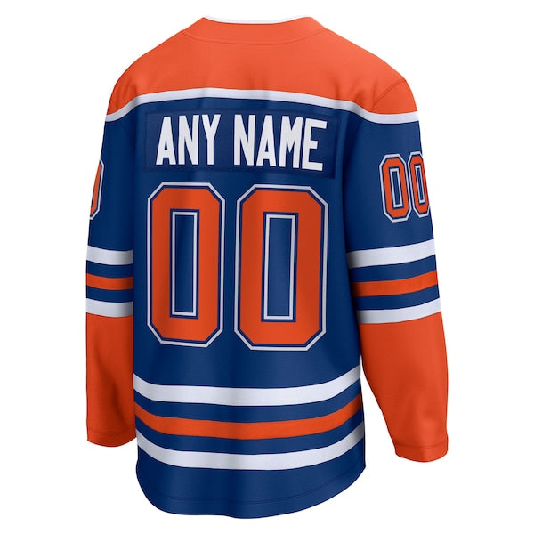 Edmonton Oilers  2025 Stanley Cup Final Home Breakaway Custom Jersey - Royal