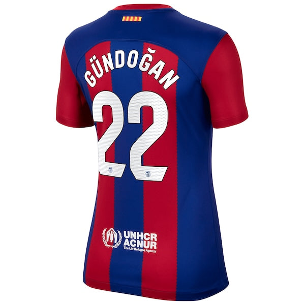 Ilkay Gündogan Barcelona Nike Women's 2023/24 Home Stadium Replica Player Jersey - Royal