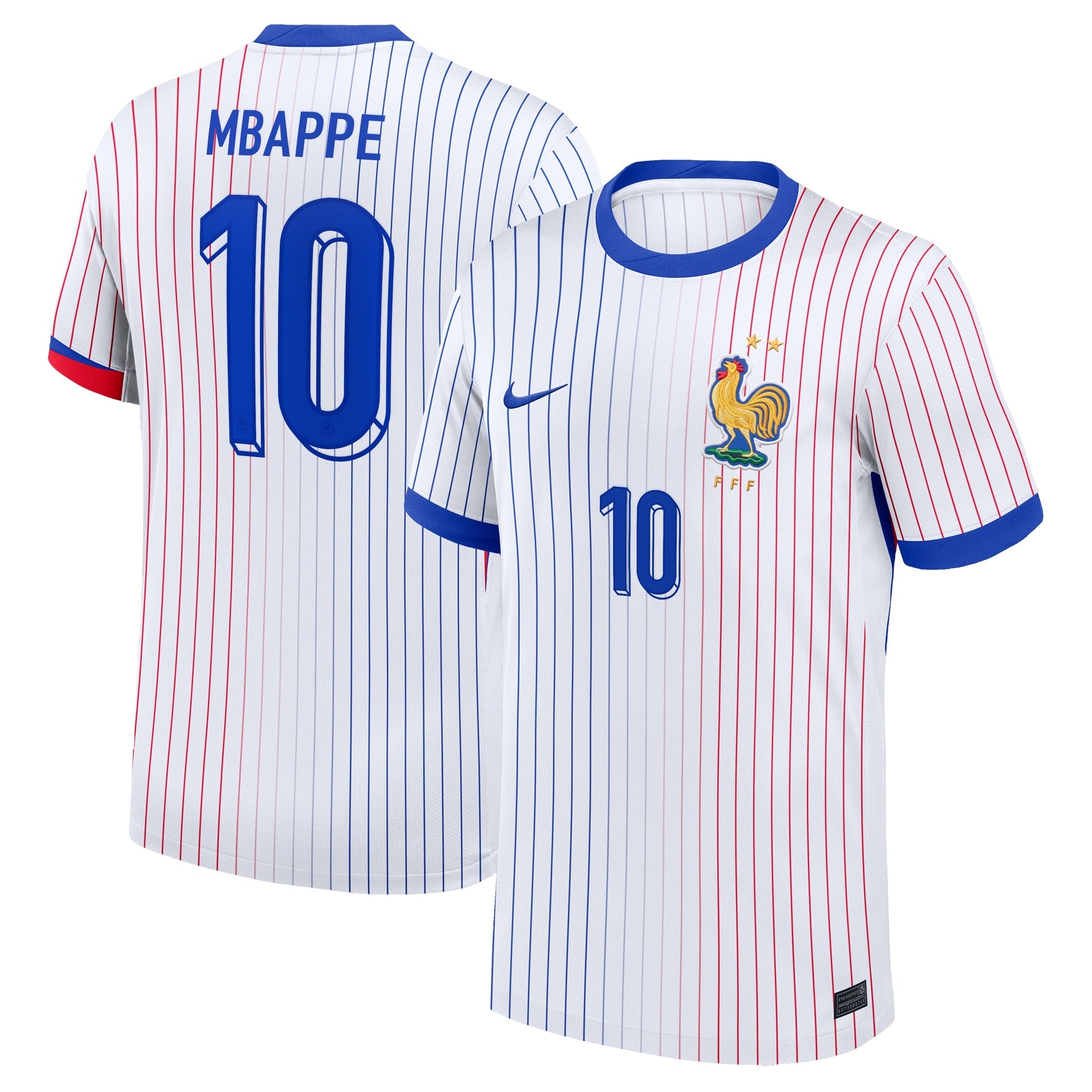 Kylian Mbappe France National Team Nike Youth 2024 Home Replica Jersey - Blue/White