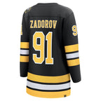 Nikita Zadorov Boston Bruins  Women's Home Breakaway Player Jersey - Black