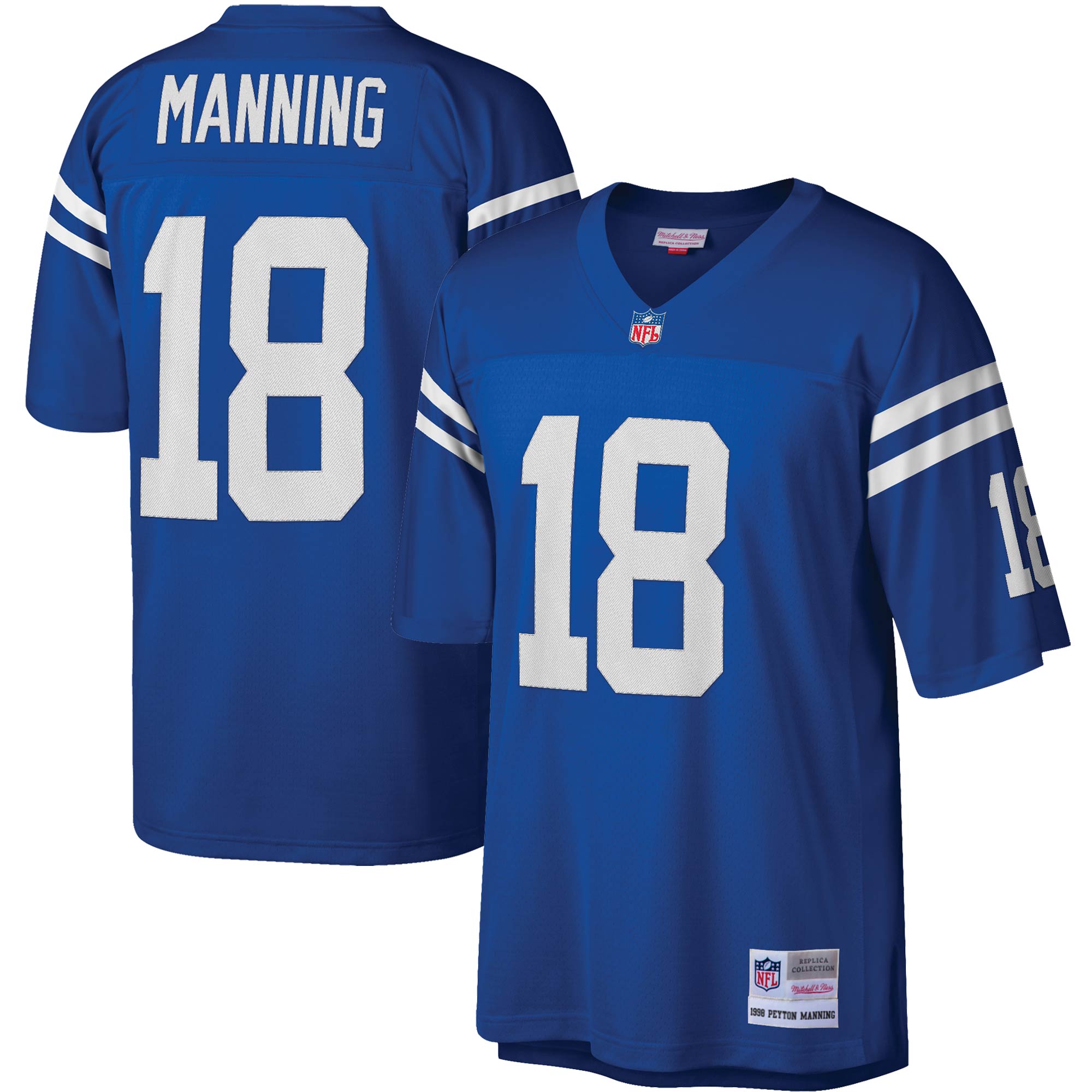 Peyton Manning Indianapolis Colts Legacy Replica Jersey - White/Royal
