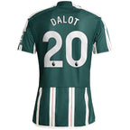 Diogo Dalot Manchester United adidas 2023/24 Away Replica Player Jersey - Green/Red
