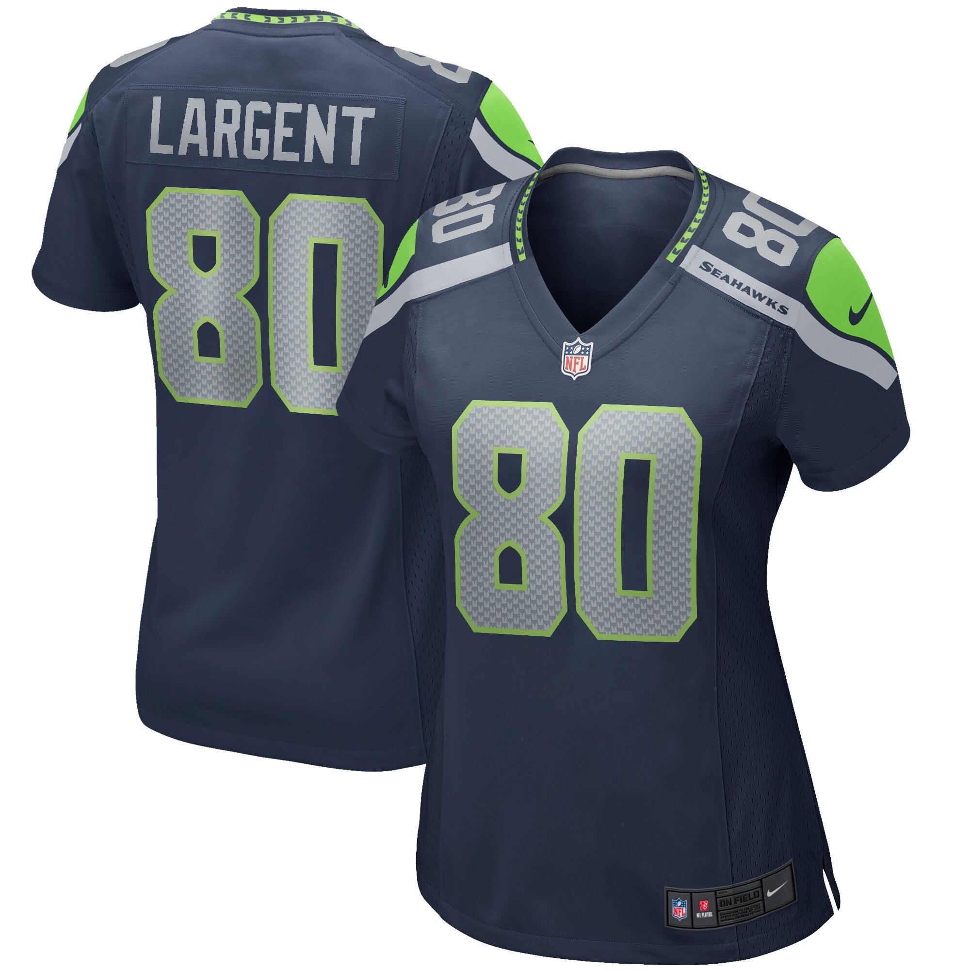 Steve Largent Seattle Seahawks Nike Women's Throwback Retired Player Game Jersey - Royal/Navy