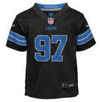 Aidan Hutchinson Detroit Lions Nike Preschool Alternate Player Game Jersey - Black