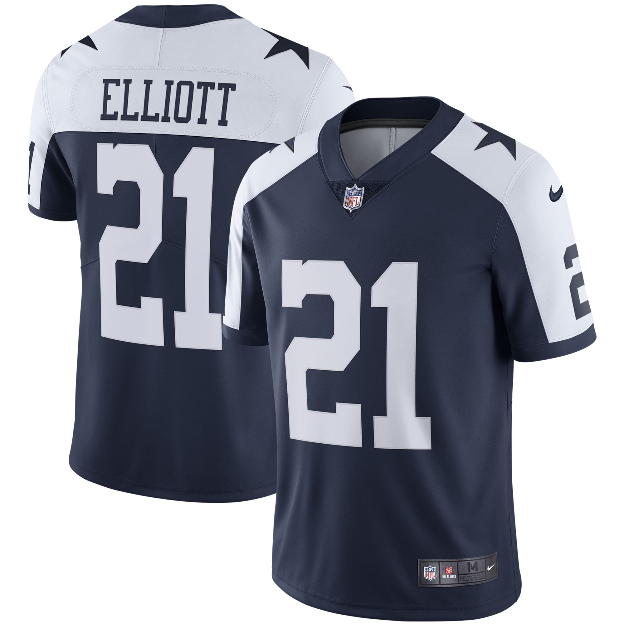 Ezekiel Elliott Dallas Cowboys Nike Vapor Limited Player Jersey - White/Navy