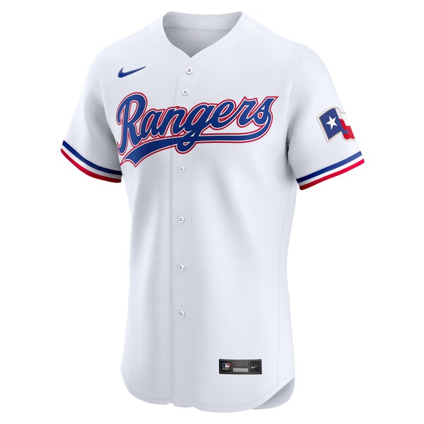 Texas Rangers Nike Home Elite Custom Jersey - White