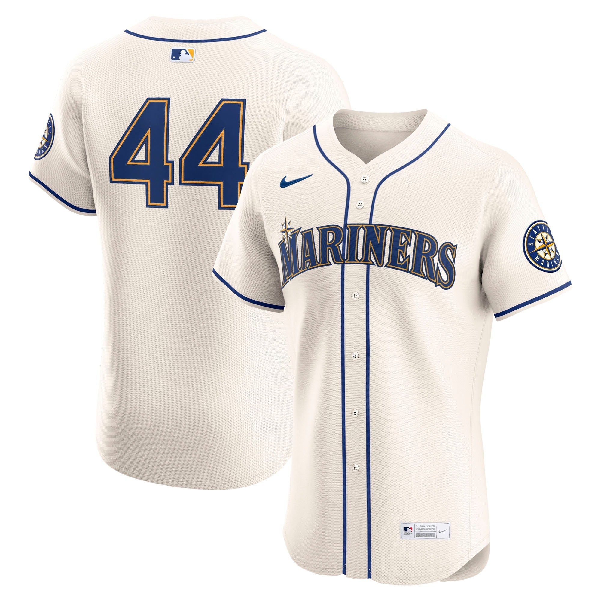 Julio Rodríguez Seattle Mariners Nike Home Elite Jersey - White/Cream/Teal