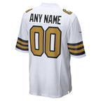 Youth New Orleans Saints Nike Alternate Custom Game Jersey - White