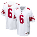 Jaxson Dart New York Giants Nike  Game Jersey - White/Royal/Red