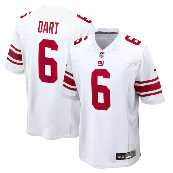 Jaxson Dart New York Giants Nike Preschool Game Jersey - White/Royal/Red