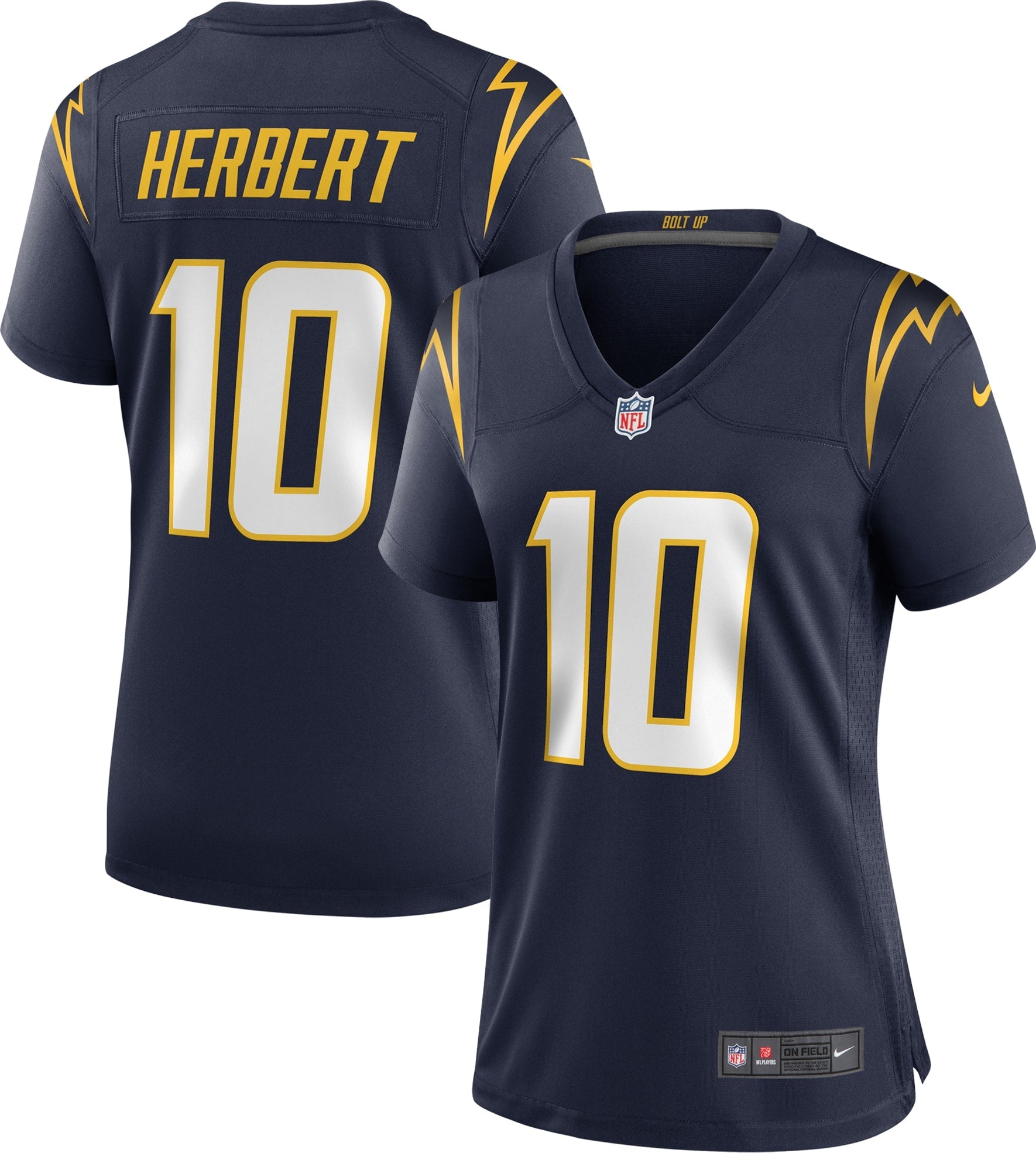 Justin Herbert Los Angeles Chargers Nike Women's Game Jersey - Powder Blue/Navy/Royal