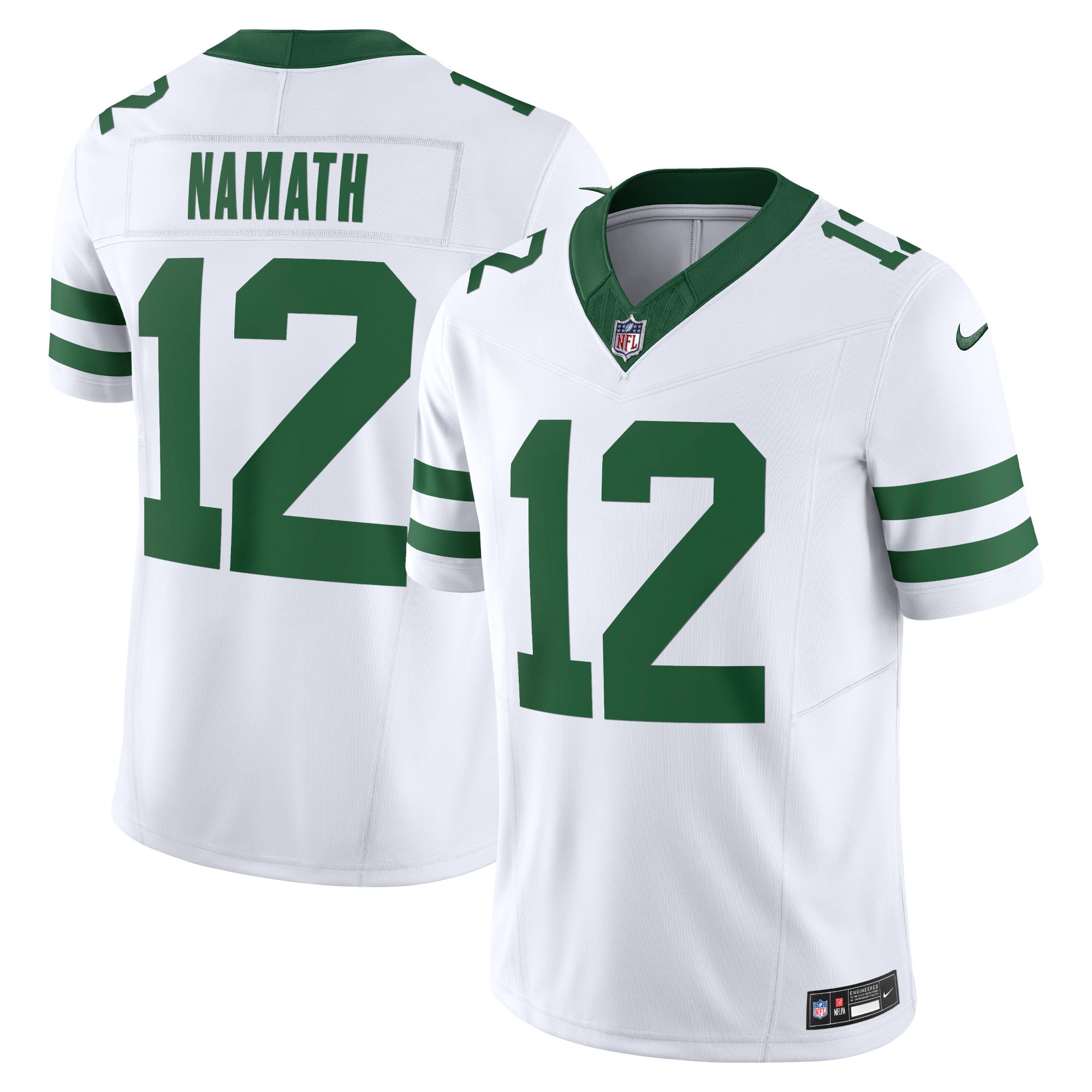 Joe Namath New York Jets Nike Alternate Vapor F.U.S.E. Limited Jersey  - Legacy Black/White