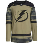 Tampa Bay Lightning adidas Military Appreciation Team Authentic Custom Practice Jersey - Camo