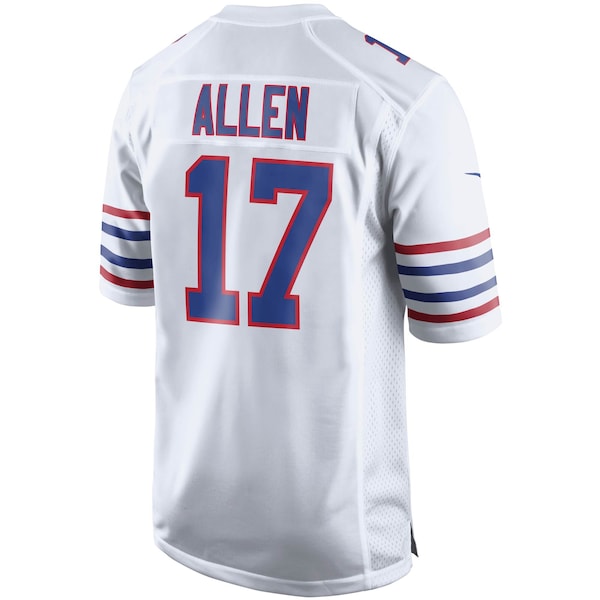 Josh Allen Buffalo Bills Nike Youth Game Jersey - White/Red/Royal