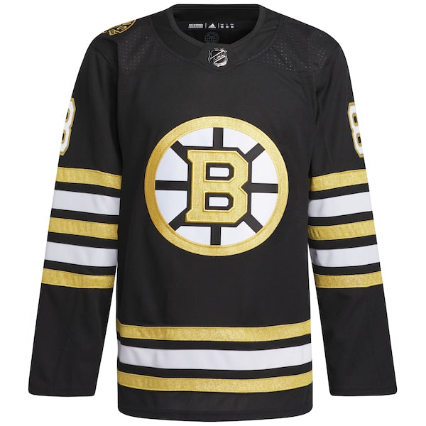 David Pastrnak Boston Bruins adidas  Primegreen Authentic Player Jersey - Black/White